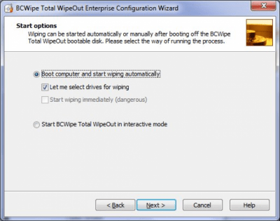 Screenshot of the application BCWipe Total WipeOut - #1