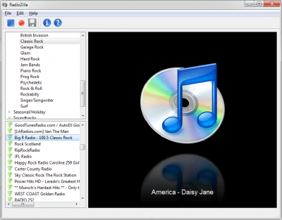 Screenshot of the application RadioZilla - #1