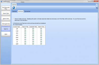 Screenshot of the application LookDisk - #1