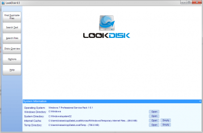 Screenshot of the application LookDisk - #5