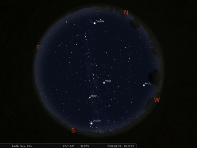 Screenshot of the application Stellarium - #3