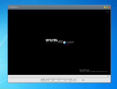 Screenshot of the application FVD Player - #1