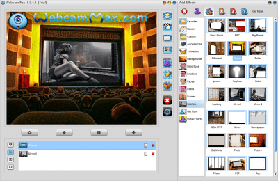 Screenshot of the application WebcamMax - #6