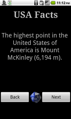 Screenshot of the application USA Facts - #2