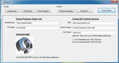 Screenshot of the application BrandOS - #2