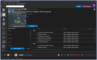 Screenshot of the application Helium Music Manager - #1