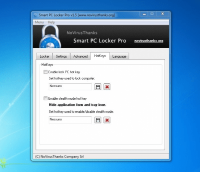Screenshot of the application Smart PC Locker Free - #5