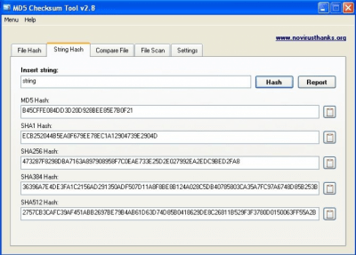 Screenshot of the application MD5 Checksum Tool - #3