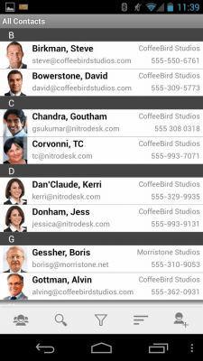 Screenshot of the application TouchDown for Smartphones - #2