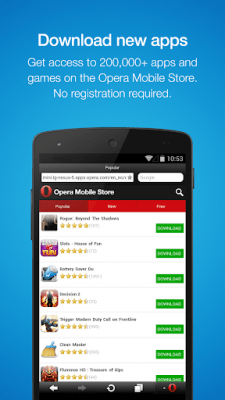 Screenshot of the application Opera Mini 7.6.4 - #1