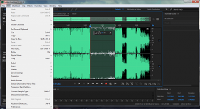 Screenshot of the application Adobe Audition CC - #5
