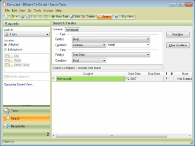 Screenshot of the application To-Do List - #3