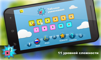 Screenshot of the application Math: Multiplication Table - #6