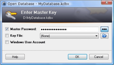 Screenshot of the application KeePass Classic Edition - #1