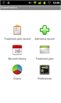 Screenshot of the application Diabetesbox - #3