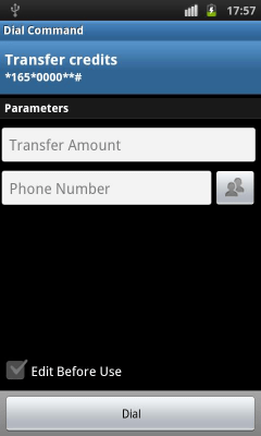 Screenshot of the application USSD Dialer - #4