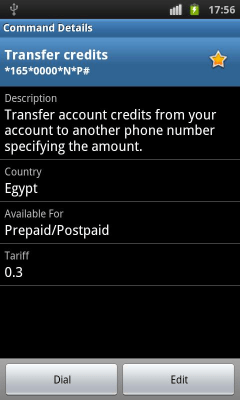 Screenshot of the application USSD Dialer - #5