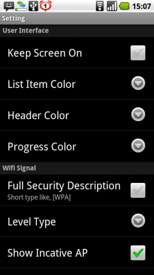 Screenshot of the application WIFI Changer - #2