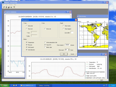 Screenshot of the application VIMeteo - #3