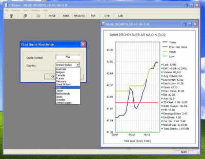 Screenshot of the application VITicker - #4