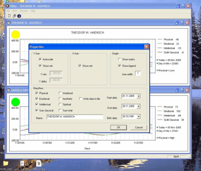 Screenshot of the application VIBio - #2
