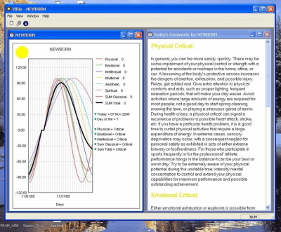 Screenshot of the application VIBio - #3