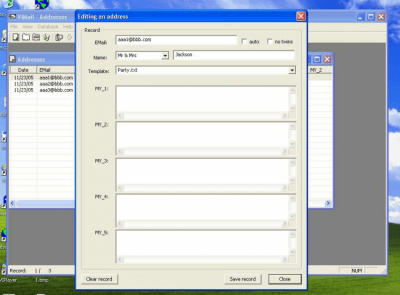 Screenshot of the application VIMail - #2