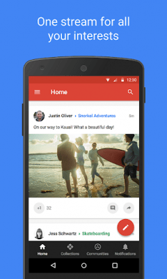 Screenshot of the application Google+ for G Suite - #4