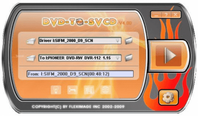 Screenshot of the application DVD-to-SVCD - #1