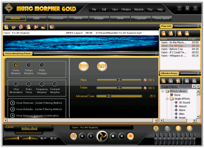 Screenshot of the application AV Music Morpher Gold - #1