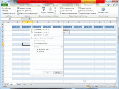 Screenshot of the application Microsoft Office 2010 - #2
