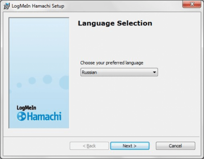 Screenshot of the application Hamachi - #1