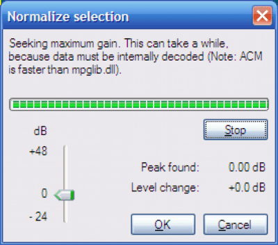 Screenshot of the application mp3DirectCut - #3