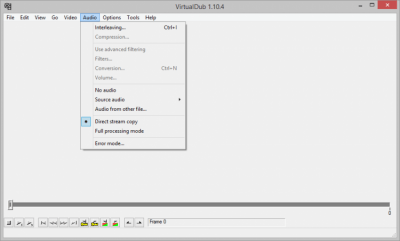 Screenshot of the application VirtualDub - #3