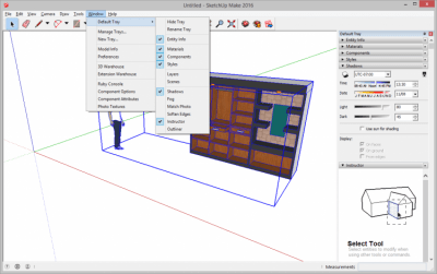 Screenshot of the application SketchUp Make - #5