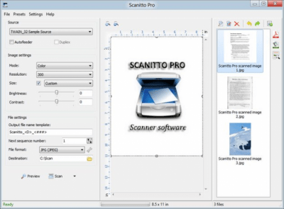 Screenshot of the application Scanitto Pro - #1