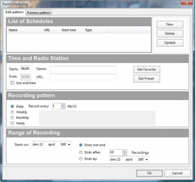 Screenshot of the application Online Radio Tuner - #5