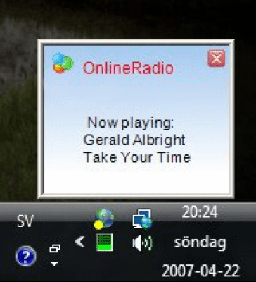 Screenshot of the application Online Radio Tuner - #6