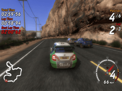 Screenshot of the application SEGA Rally - #8