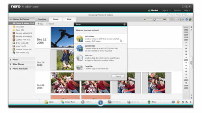 Screenshot of the application Nero MediaHome - #4