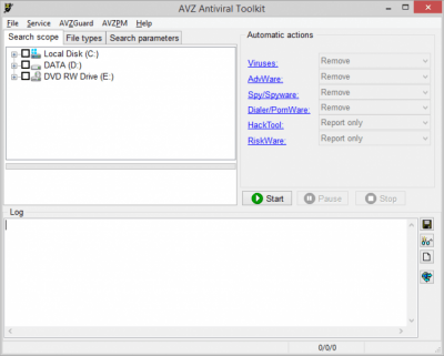 Screenshot of the application AVZ script editor - #1