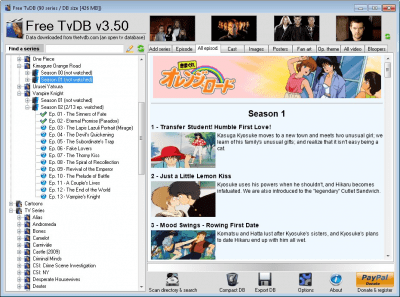 Screenshot of the application Free TvDB - #4