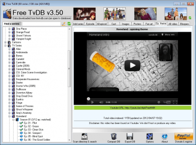 Screenshot of the application Free TvDB - #13