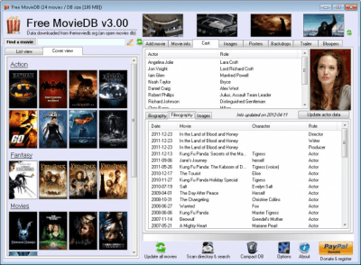 Screenshot of the application Free MovieDB - #3