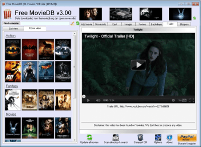 Screenshot of the application Free MovieDB - #8