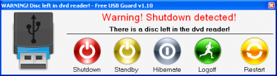 Screenshot of the application Free USB Guard - #2