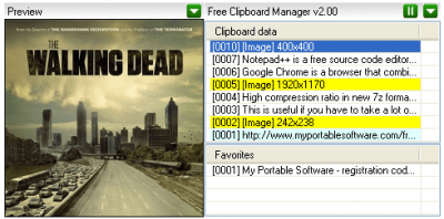 Screenshot of the application Free Clipboard Manager - #6
