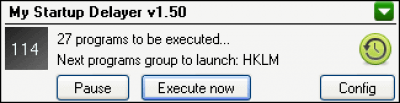 Screenshot of the application My Startup Delayer - #1