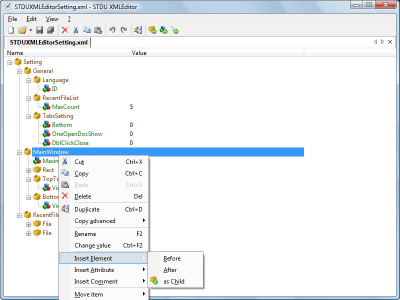 Screenshot of the application STDU XML Editor - #3