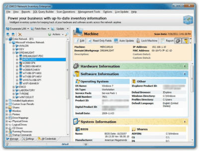 Screenshot of the application Network Inventory - #1